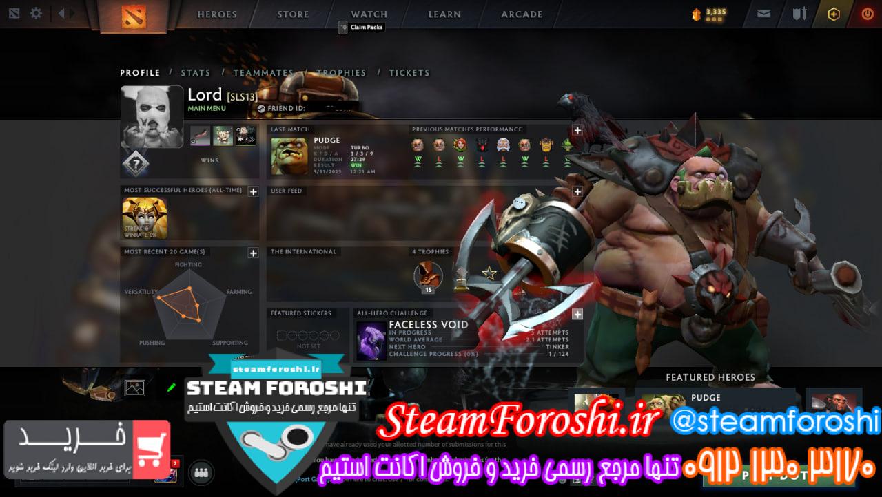 خرید اکانت دوتا 2