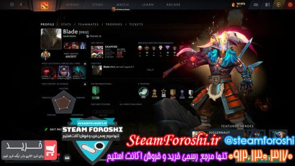 خرید اکانت دوتا 2