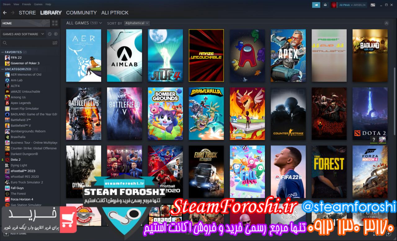 خرید اکانت استیم