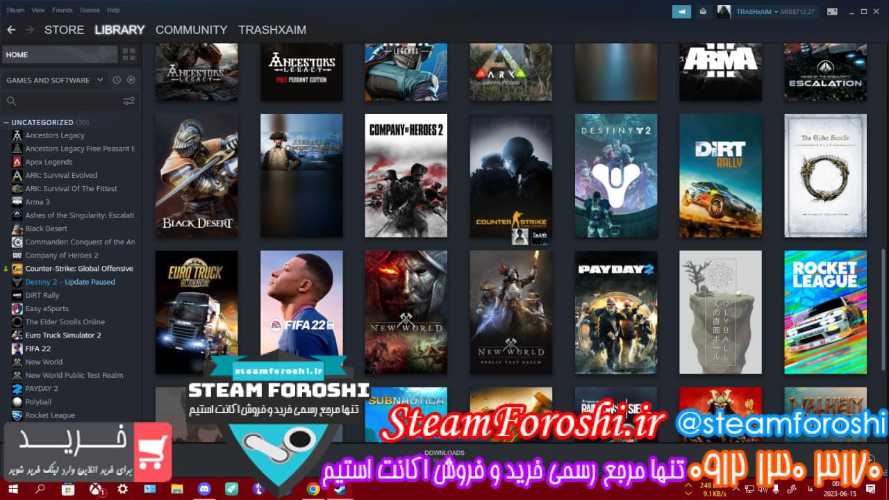 خرید اکانت استیم کد 12924