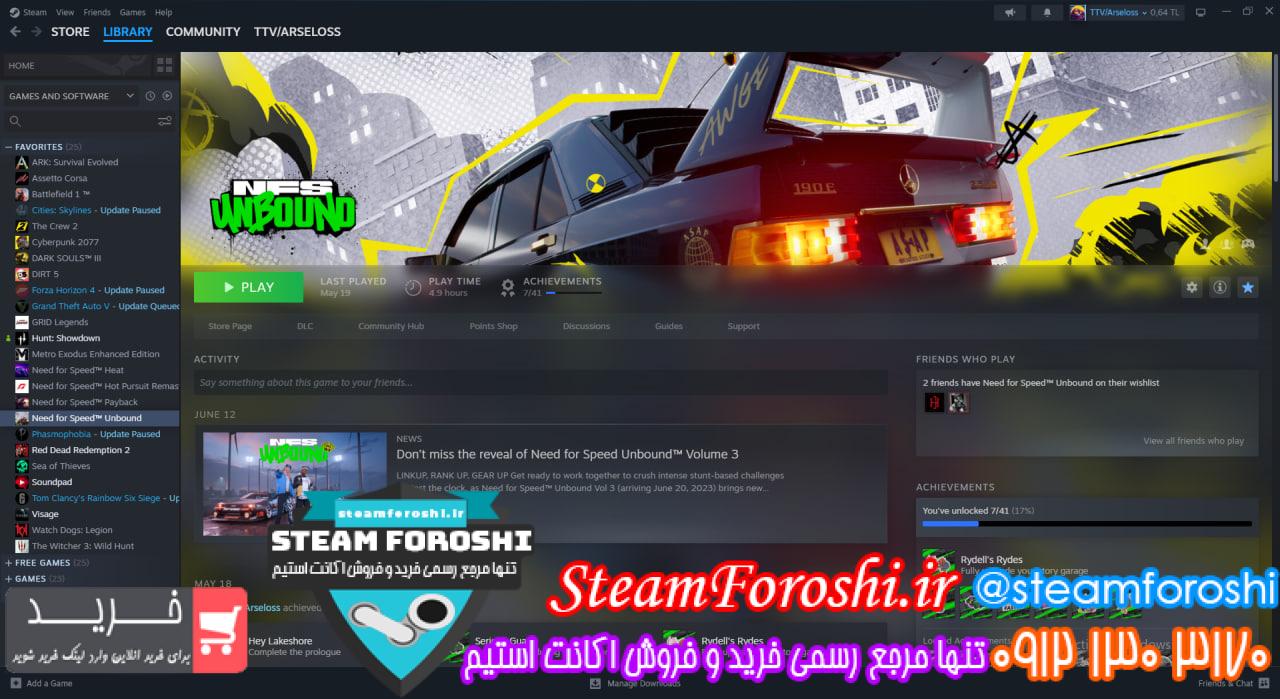 خرید اکانت استیم کد 12929