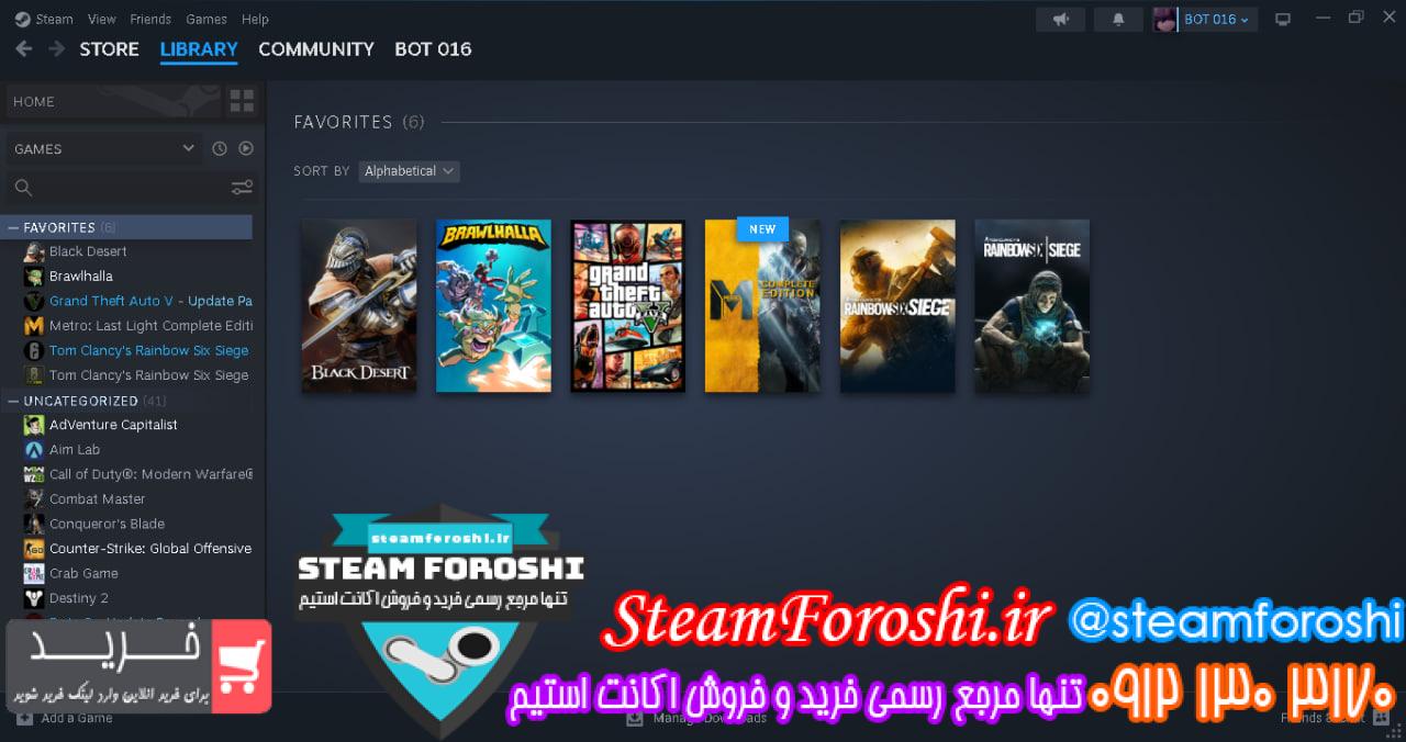 خرید اکانت استیم کد 12930