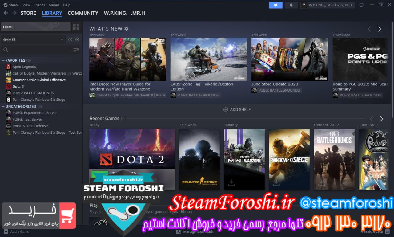 خرید اکانت استیم کد 12940