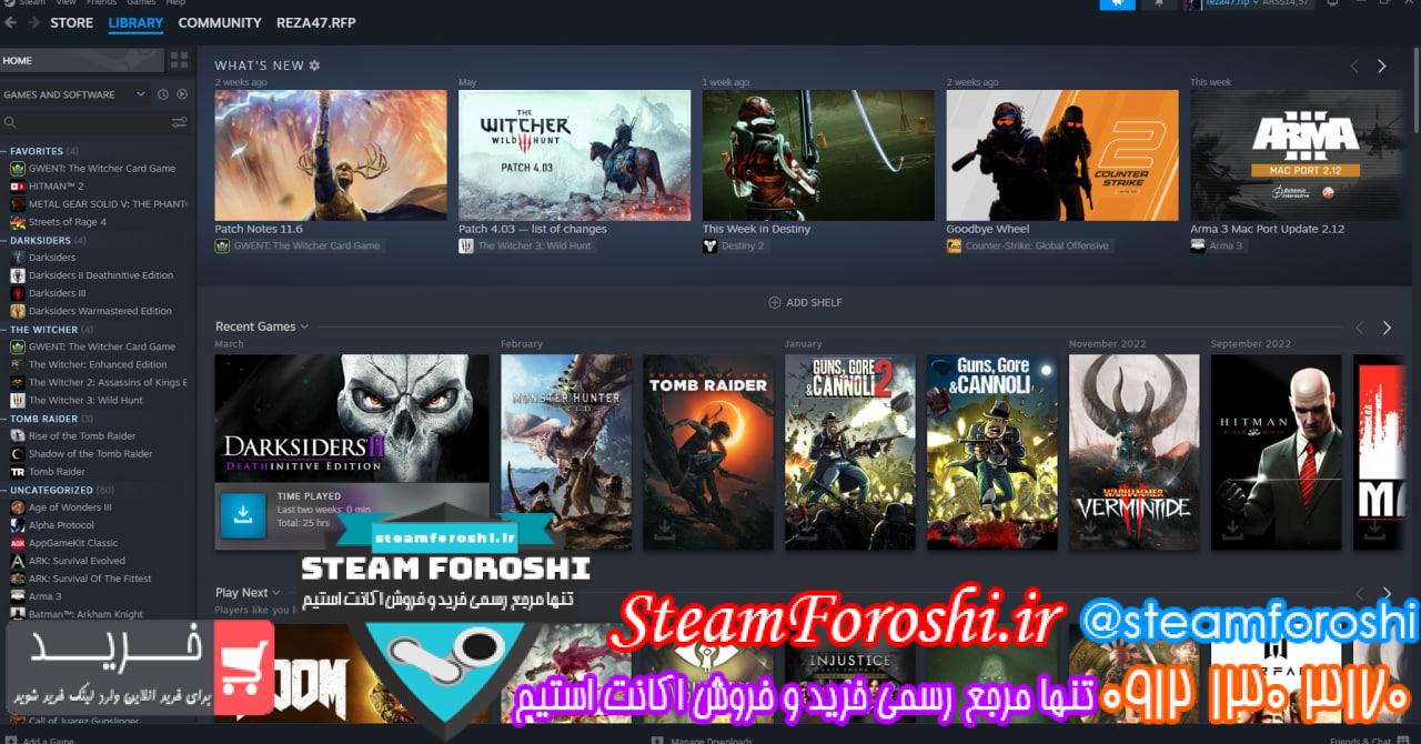 خرید اکانت استیم کد 12961