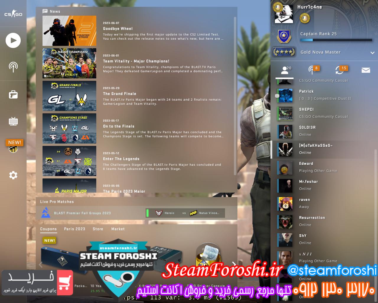 خرید اکانت cs go کد 13031