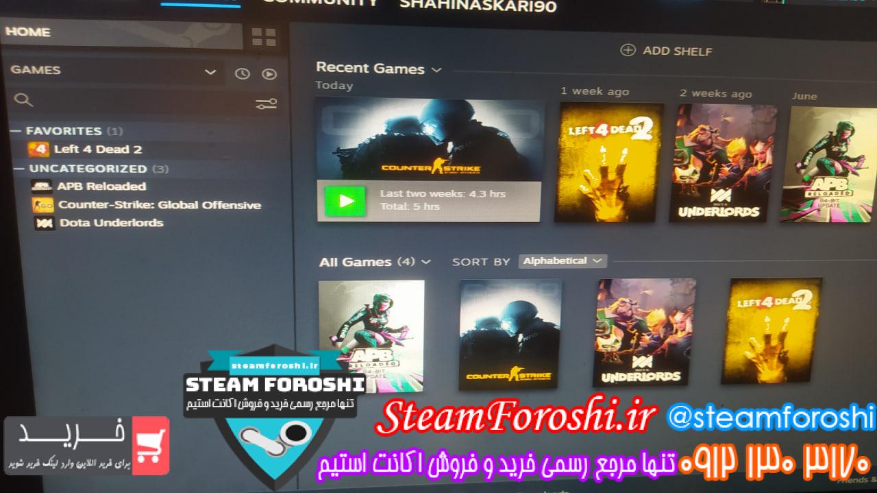 خرید اکانت استیم کد 13035