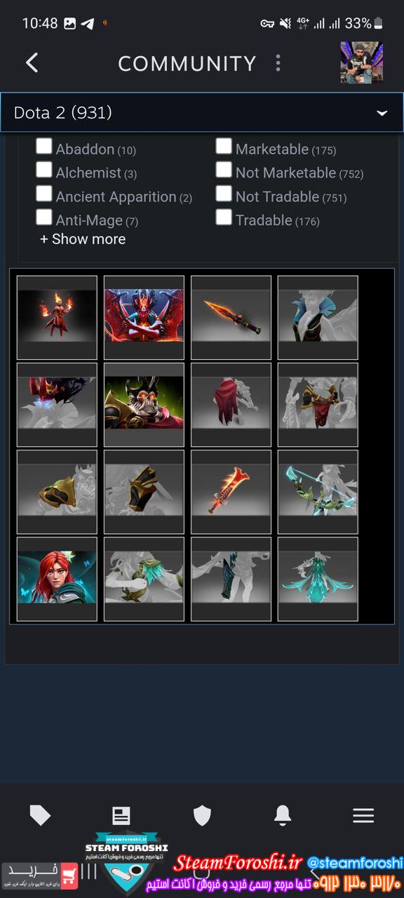 خرید اکانت دوتا 2 کد ۱۳۱۲۷