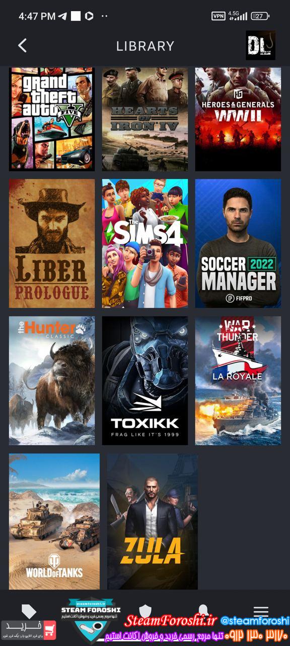 خرید اکانت استیم کد 13166