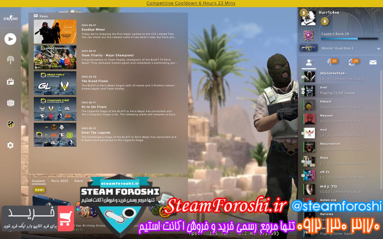 خرید اکانت cs go کد 13072