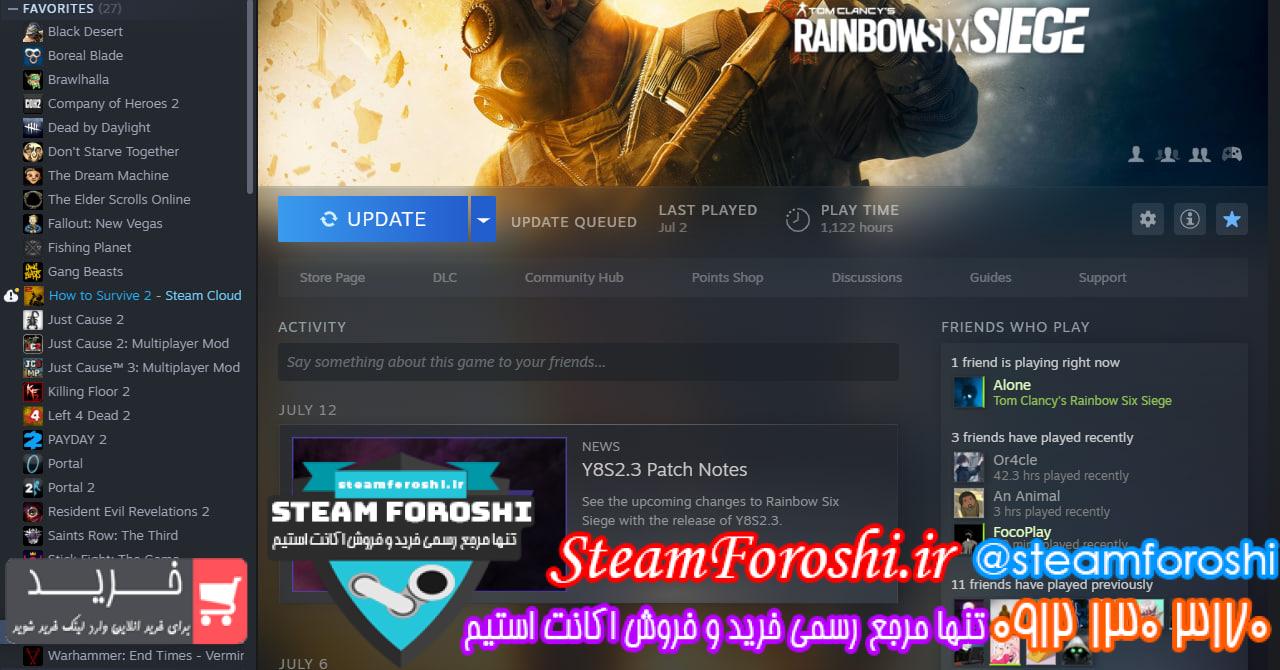 خرید اکانت استیم کد 13101