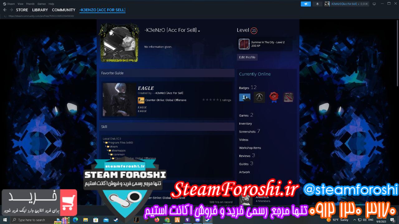 خرید اکانت cs go کد 13207