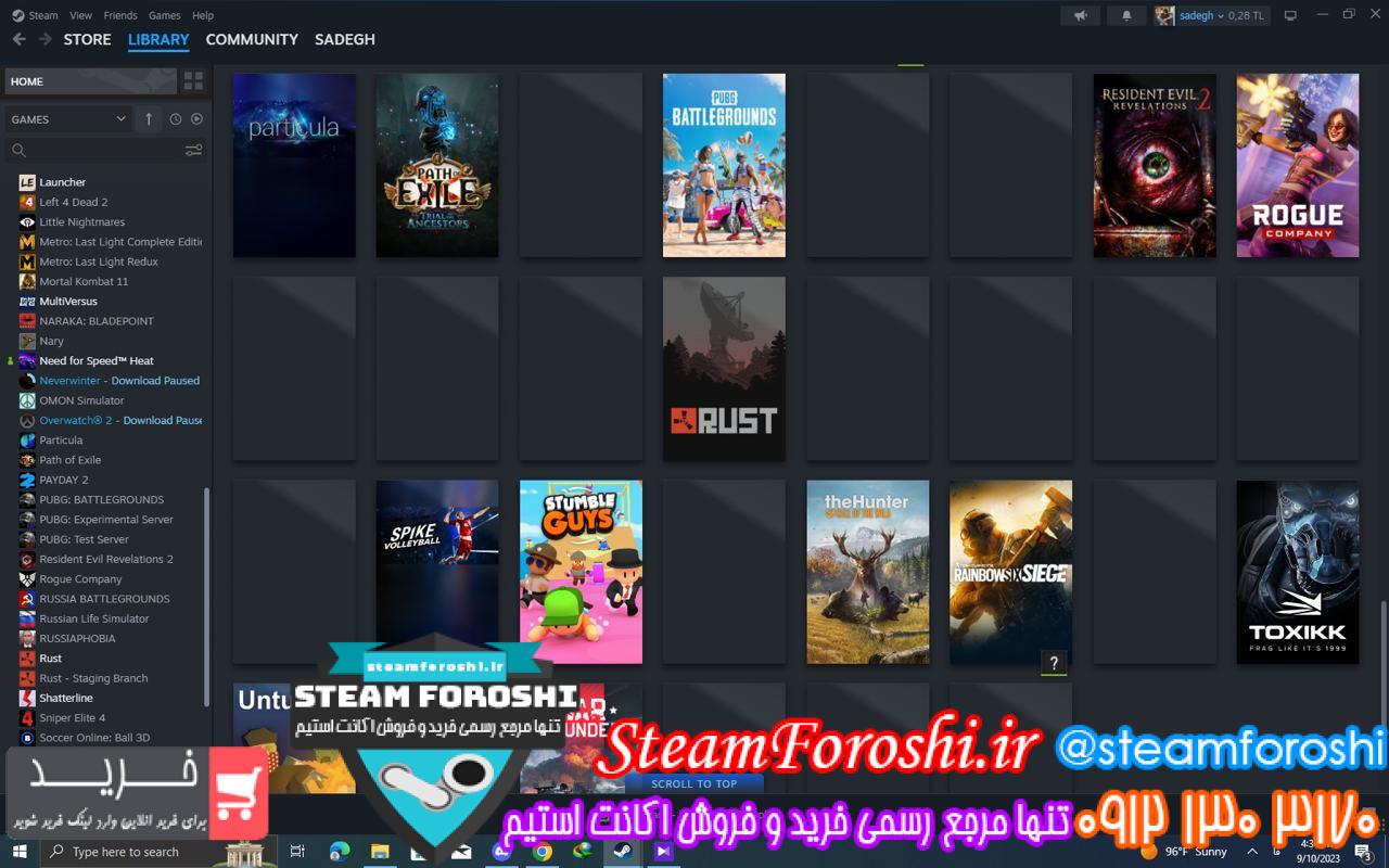 خرید اکانت استیم کد 13213