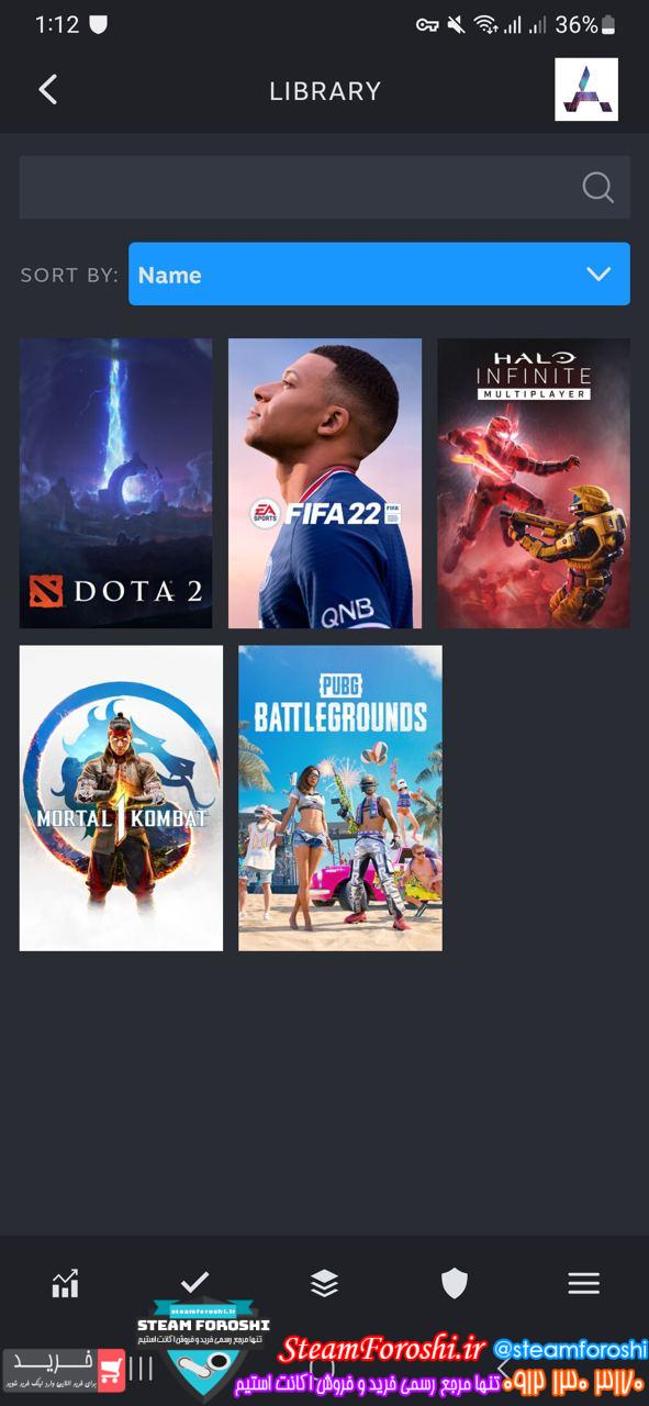 خرید اکانت استیم کد 13320