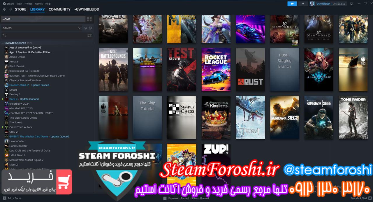 خرید اکانت استیم کد 13322