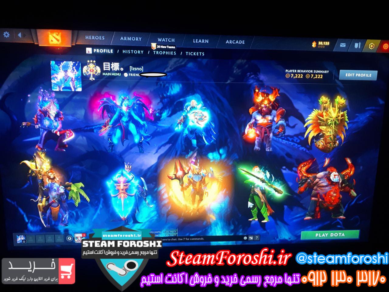 خرید اکانت دوتا 2 کد 13301