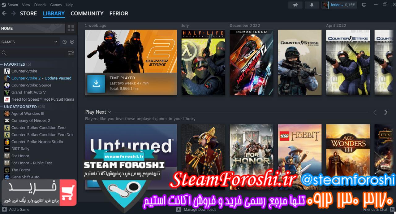 خرید اکانت cs go کد 13310