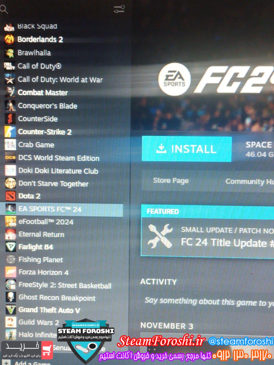 خرید اکانت استیم کد 13415