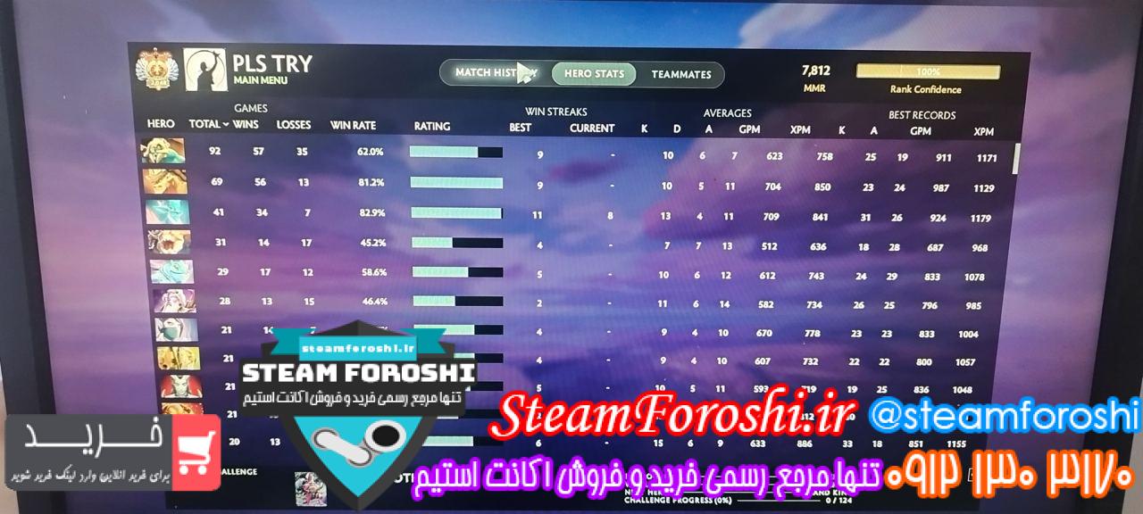 خرید اکانت دوتا 2 کد 13404