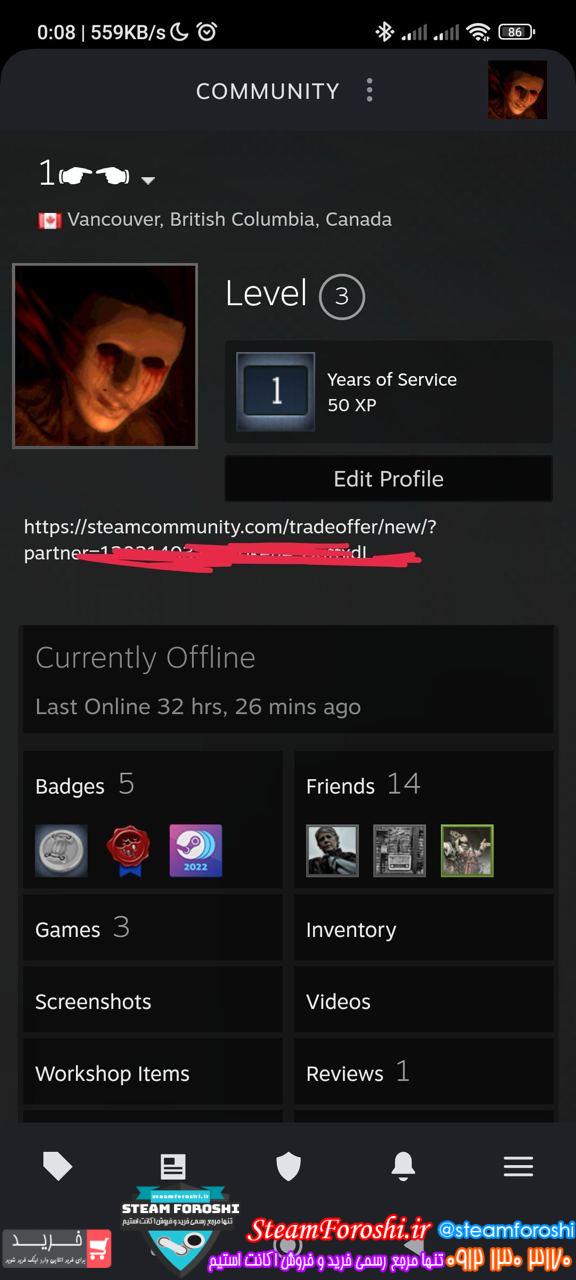 خرید اکانت cs go کد 13460