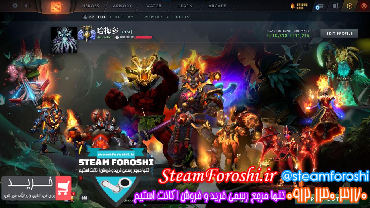 خرید اکانت دوتا 2 کد 13495