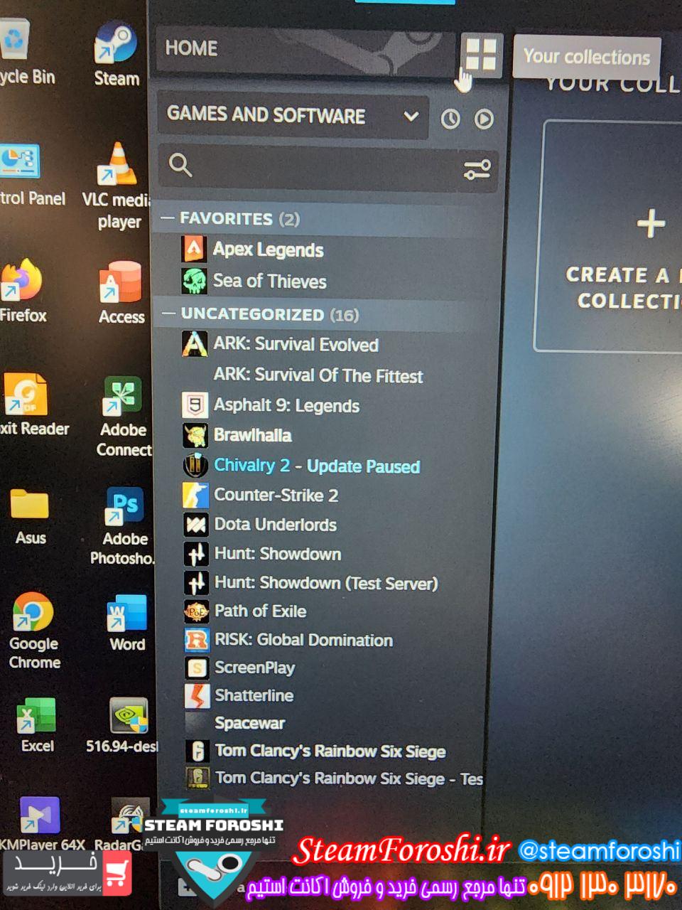 خرید اکانت استیم کد 13521