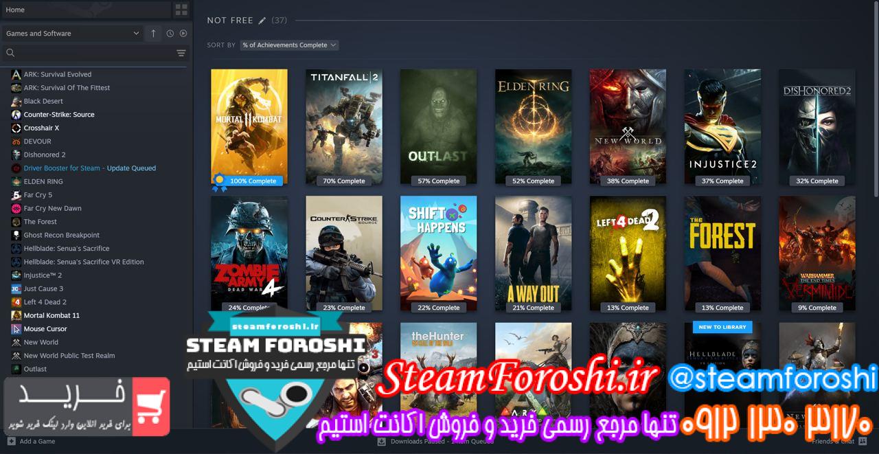 خرید اکانت استیم کد 13582