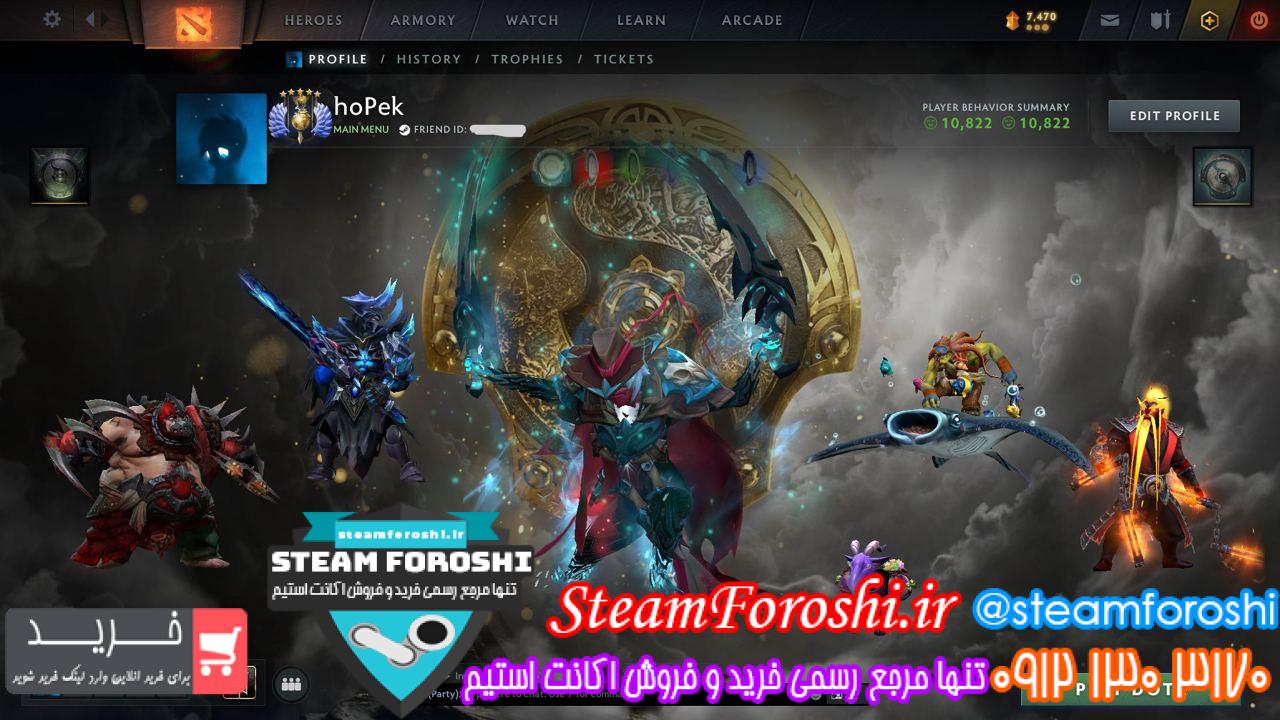 خرید اکانت دوتا 2 کد 13668