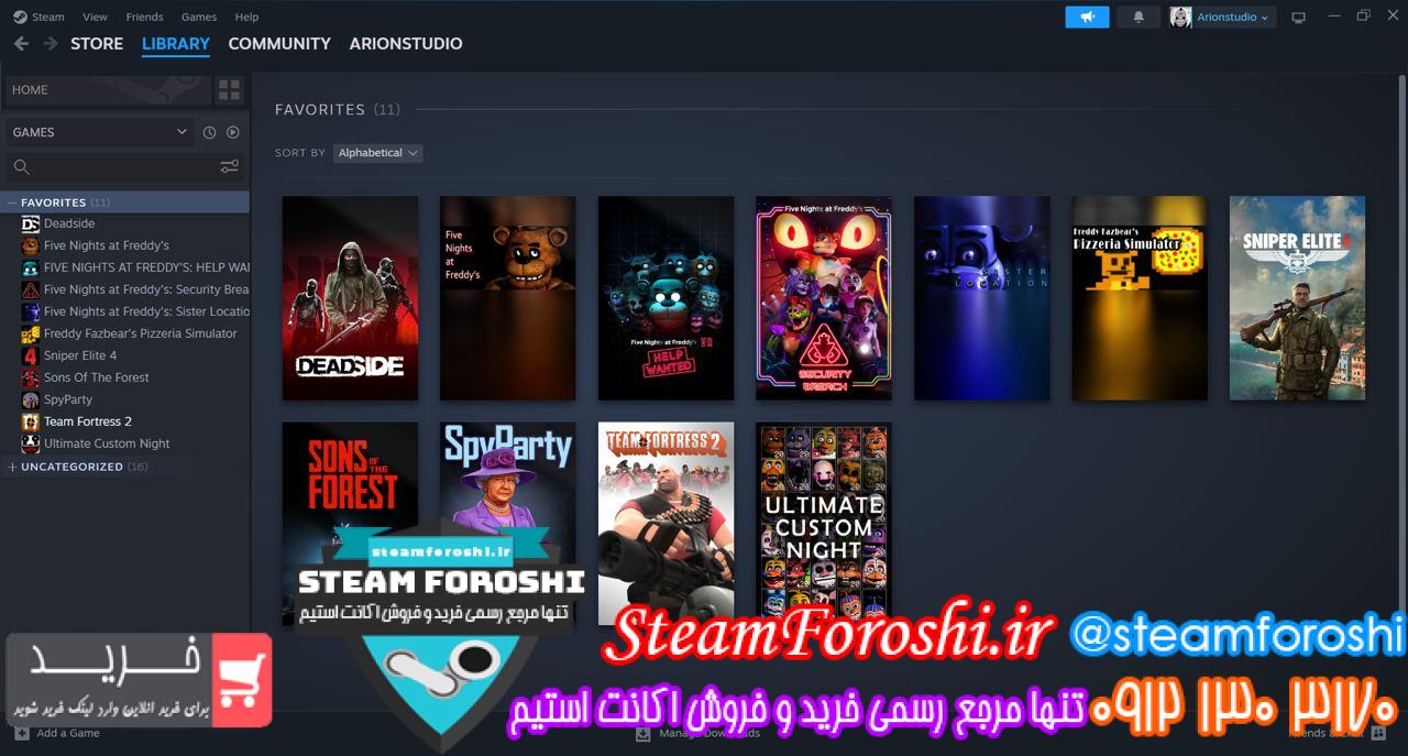 خرید اکانت استیم کد 13629