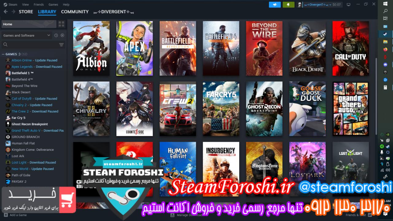 خرید اکانت استیم کد 13635