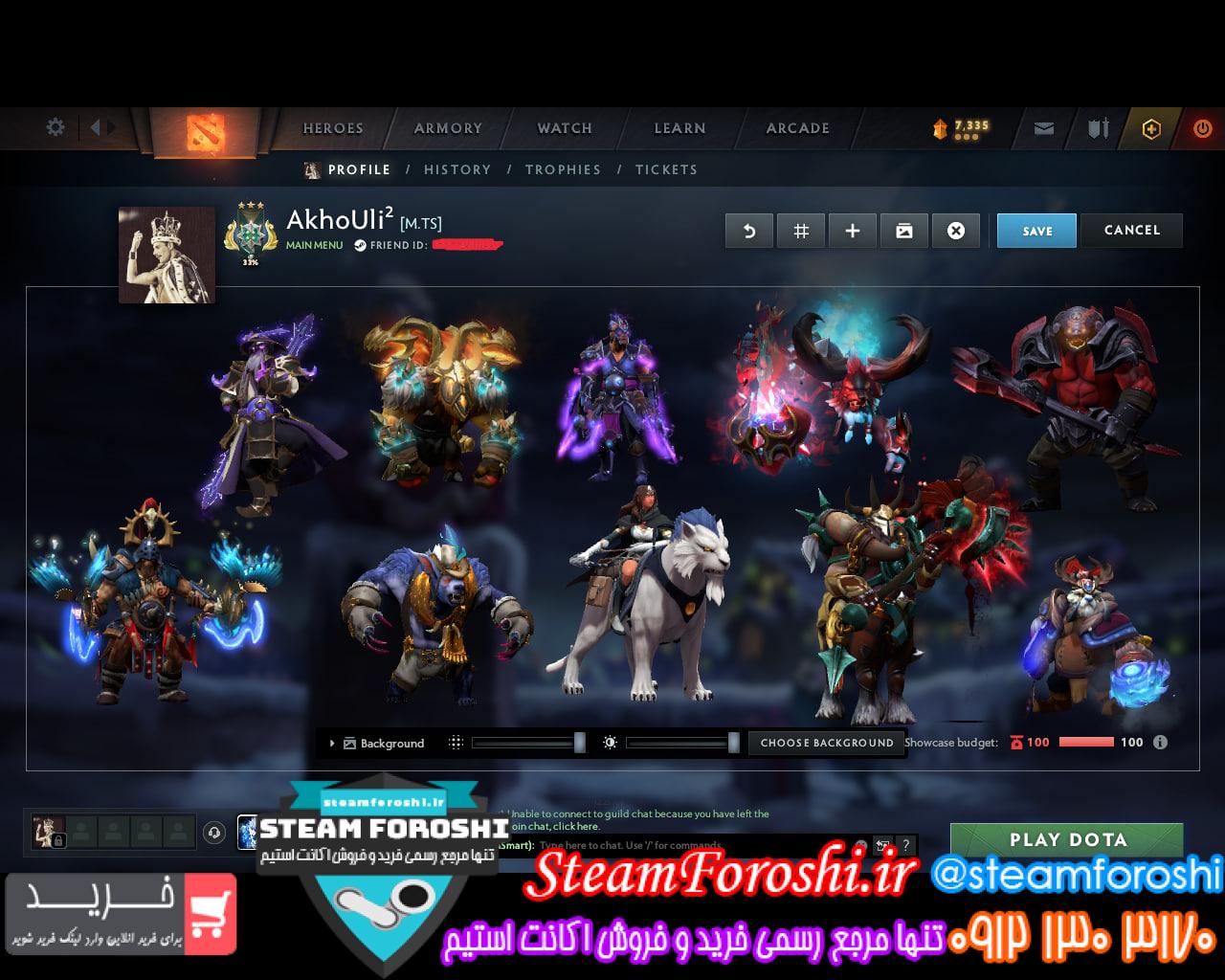 خرید اکانت دوتا 2 کد 14149