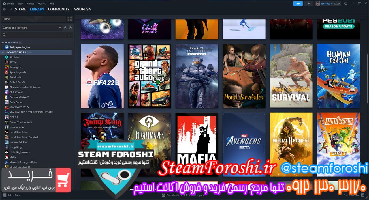 خرید اکانت استیم کد 13703