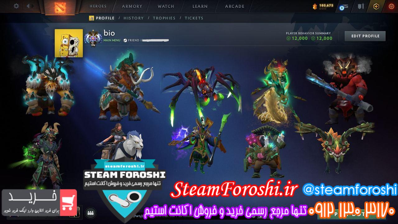 خرید اکانت دوتا 2 کد 13710