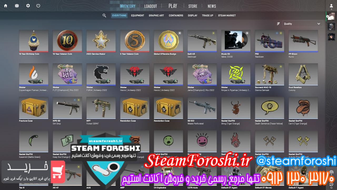 خرید اکانت cs go کد 13736