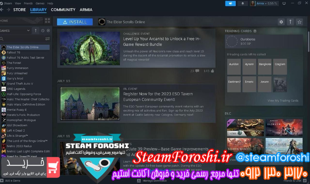 خرید اکانت استیم کد 13815