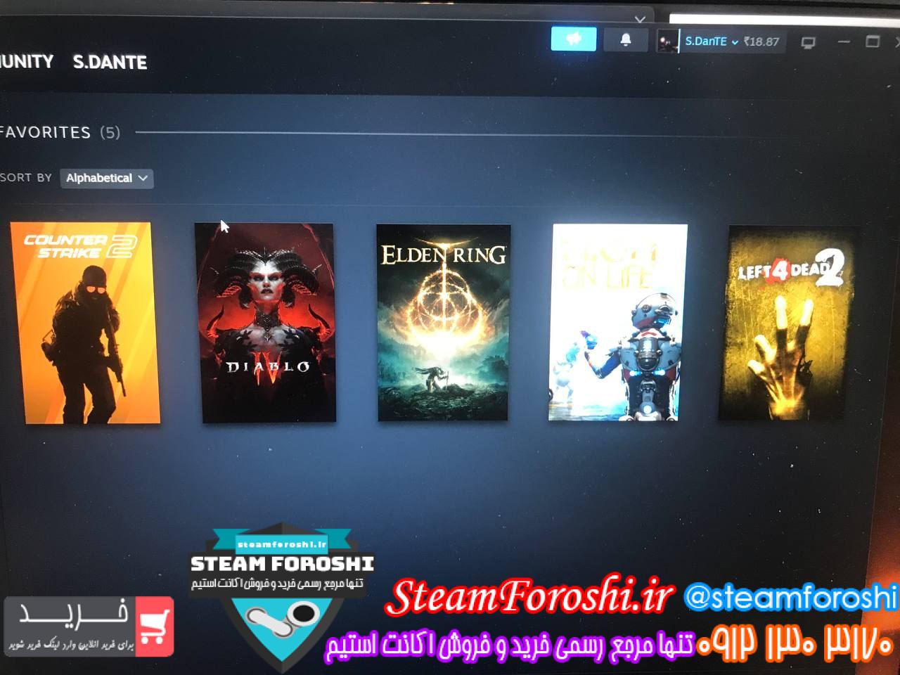 خرید اکانت استیم کد 13920