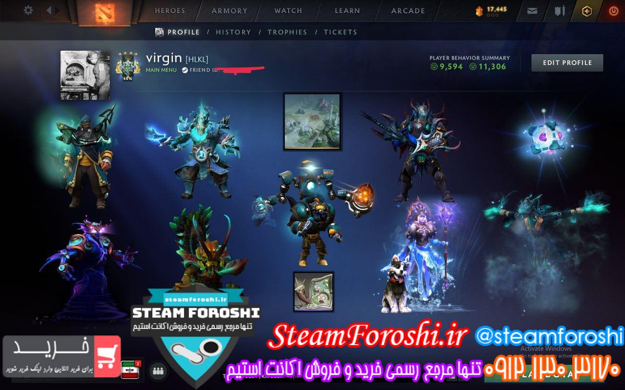 خرید اکانت دوتا 2 کد 13940