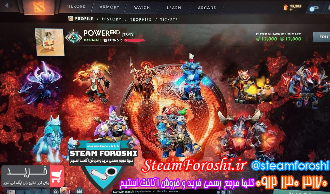 خرید اکانت دوتا 2 کد 13955