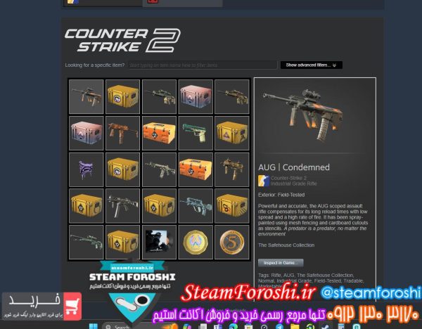 خرید اکانت cs go کد 13987
