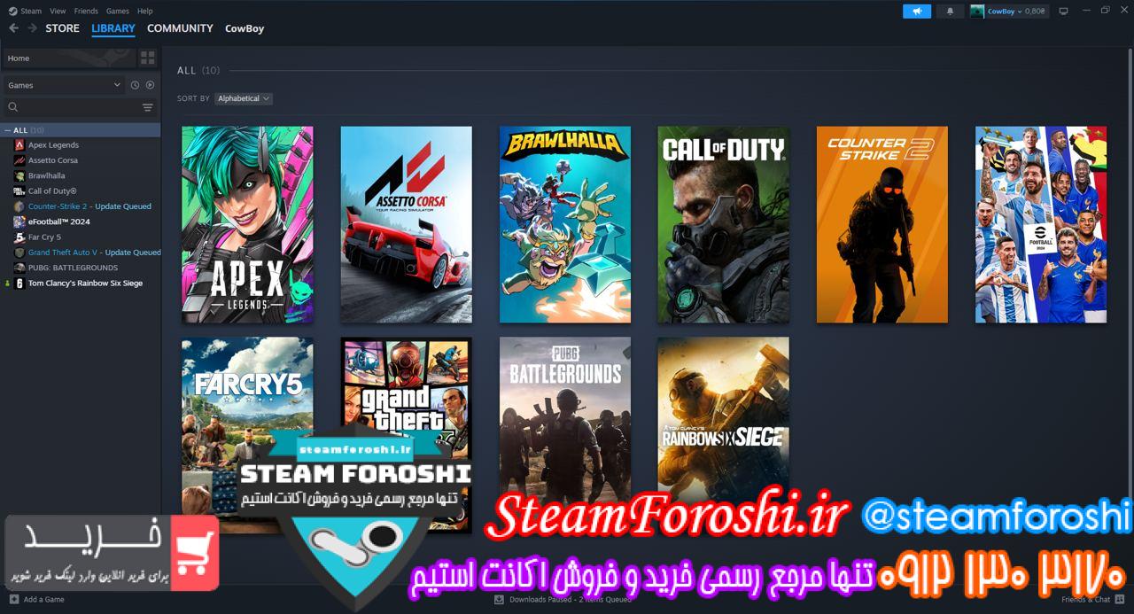 خرید اکانت استیم کد 13995