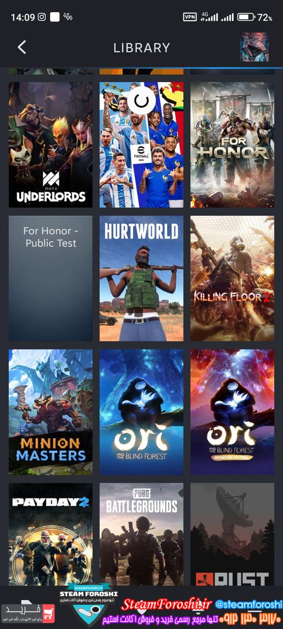 خرید اکانت استیم کد 14017