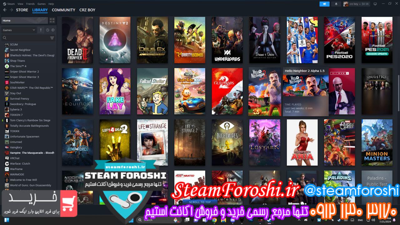 خرید اکانت استیم کد 14041