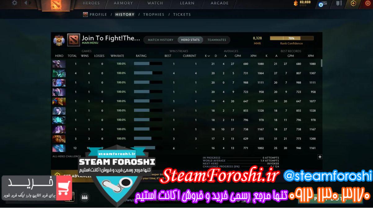 خرید اکانت دوتا 2 کد 14076