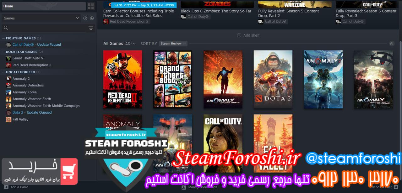 خرید اکانت استیم کد 14090