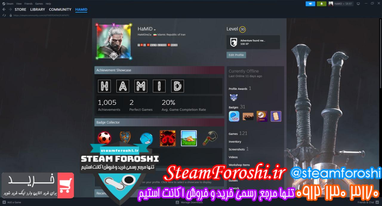 خرید اکانت استیم کد 14250