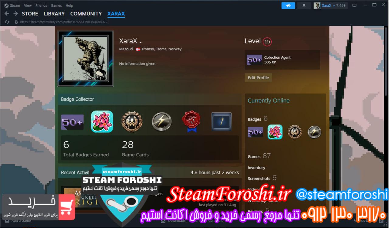 خرید اکانت استیم کد 14174