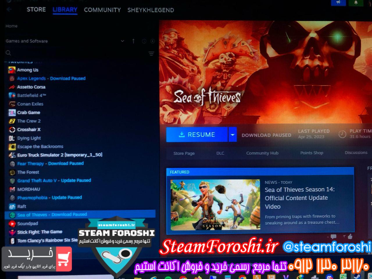 خرید اکانت استیم کد 14299