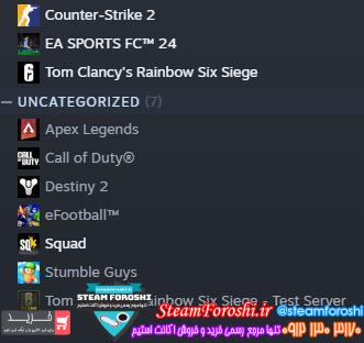 خرید اکانت استیم کد 14327