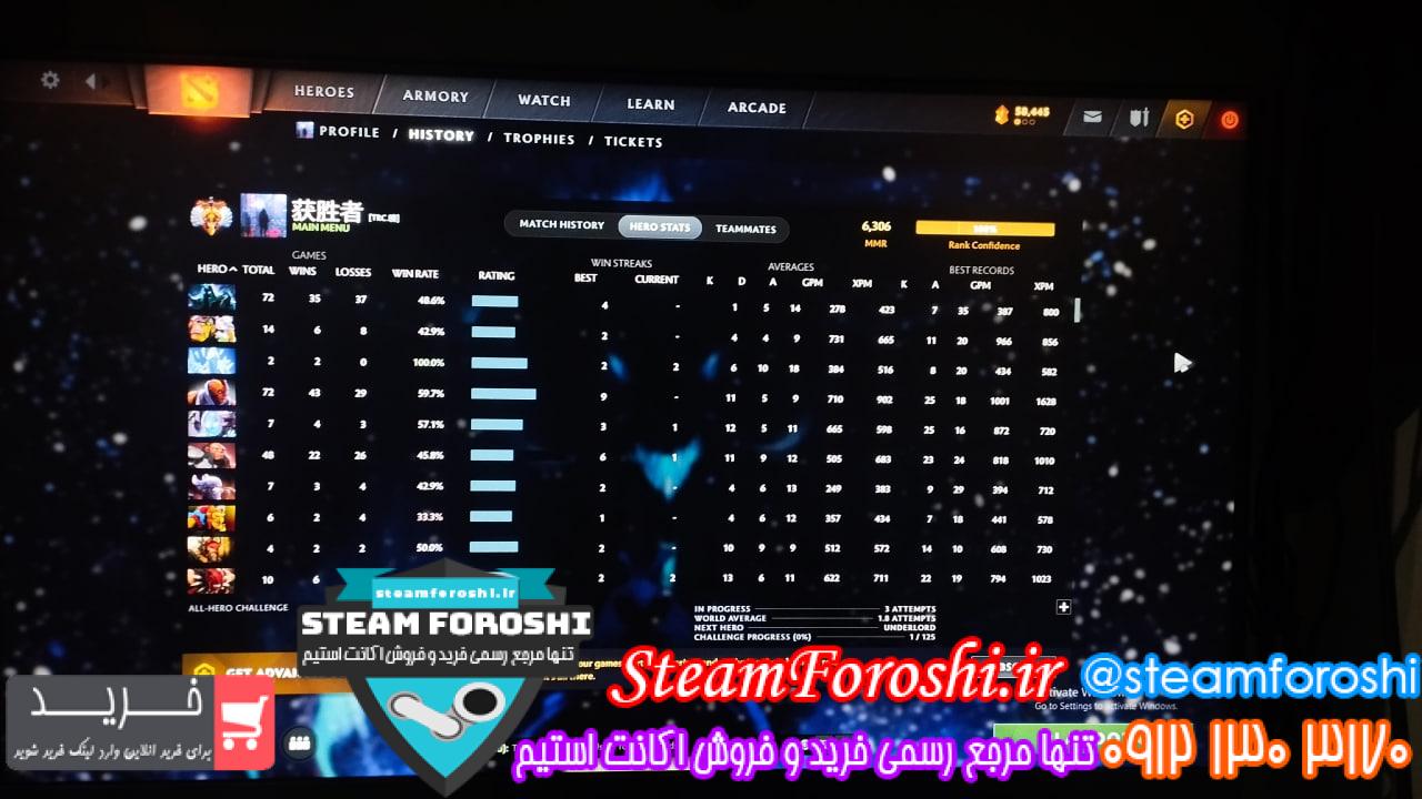 خرید اکانت دوتا 2 کد 14340