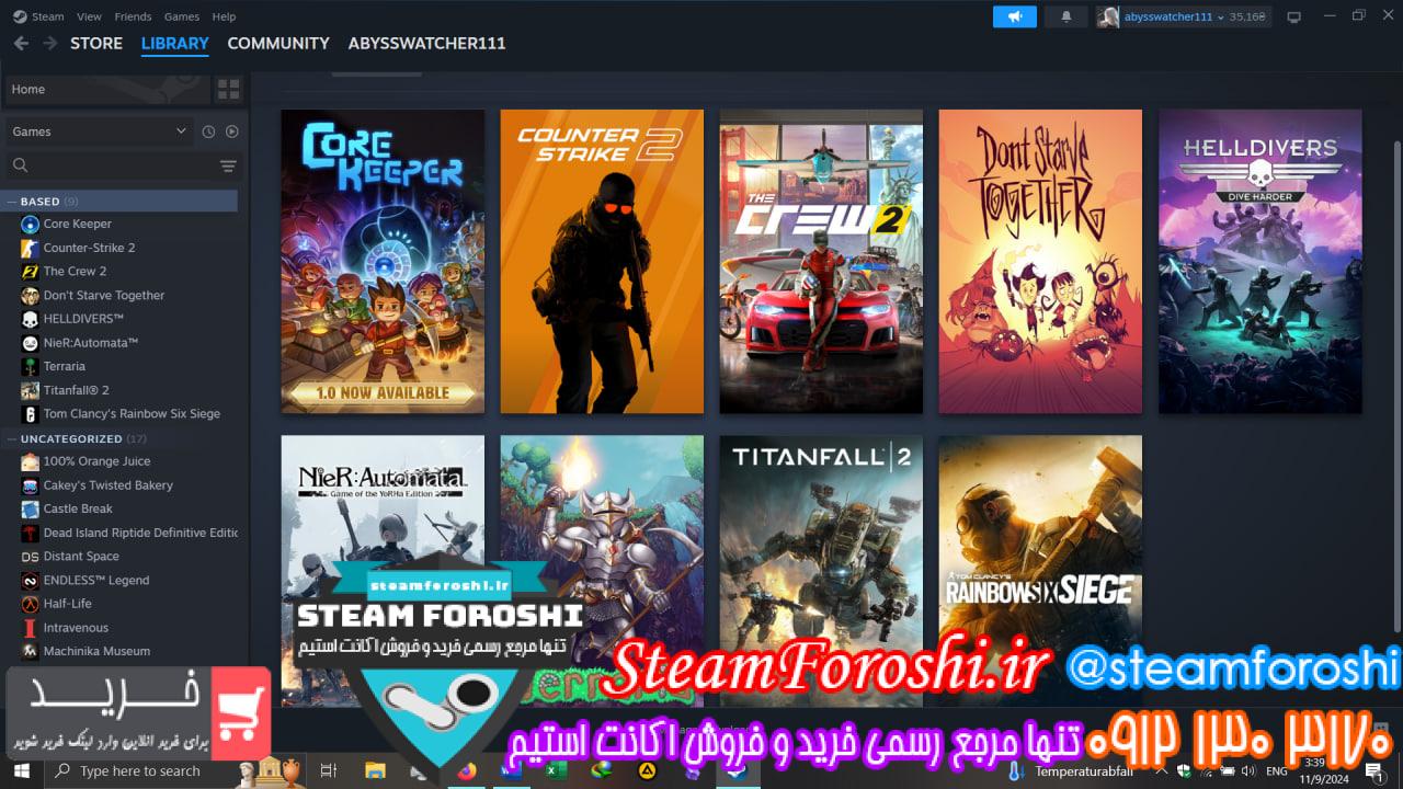 خرید اکانت استیم کد 14363