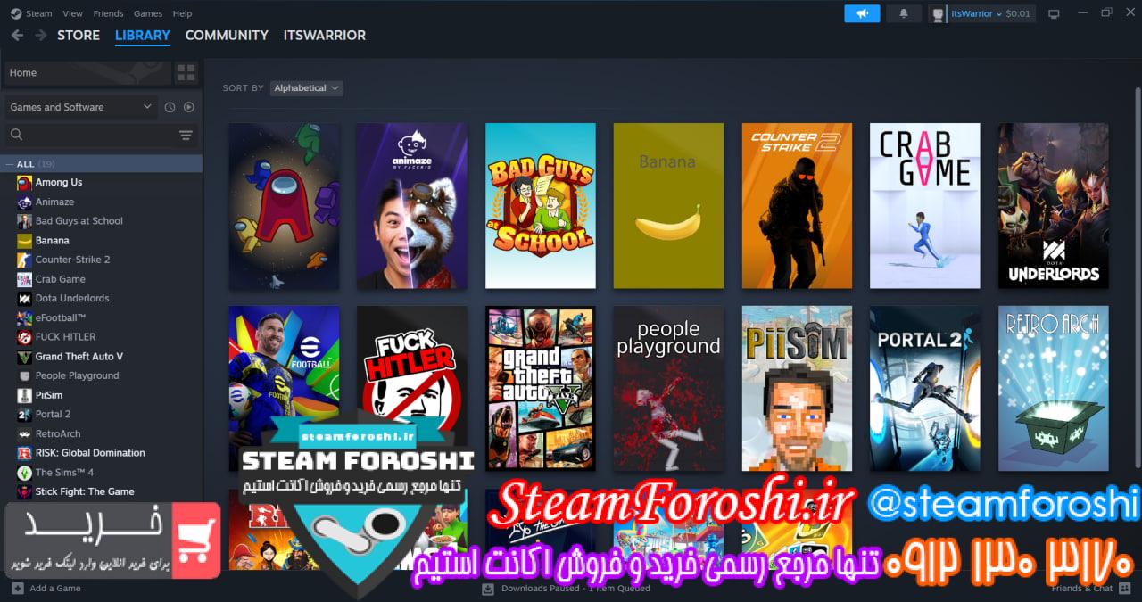 خرید اکانت استیم کد 14388